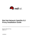 Red Hat NETWORK PROXY SERVER 4.0 - Installation guide
