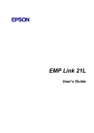 Epson EMP 810 User`s guide
