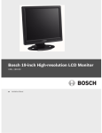 Bosch UML-190-90 Installation manual