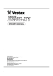 Vestax DWG-X1 Owner`s manual