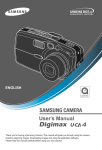 Samsung Digimax U-CA 4 User`s manual