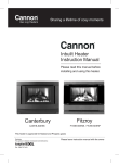 Cannon Fitzroy FITZIB-PMEXx Instruction manual