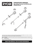 Ryobi CS30 ZR30000 Operator`s manual