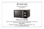 Russell Hobbs RHM2060B User manual