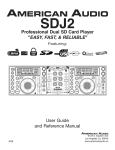 American Audio SDJ-2 User guide