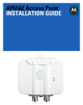 Motorola AP6562 Installation guide