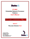 Datatek DT-6260 User`s manual