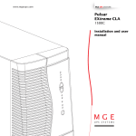 MGE UPS Systems 1500 User manual