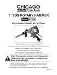 Chicago Electric 47606 Operating instructions