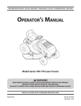 MTD Shift-On-The-Go 760 Operator`s manual