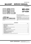 Sharp MD X5 Service manual