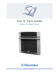 Electrolux Single Wall Ovens EW30EW55G S Use & care guide