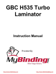 ACCO Brands H535 Instruction manual