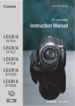 Canon LEGRIA HF R26 Instruction manual