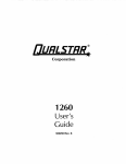 Qualstar 34XX Series User`s guide