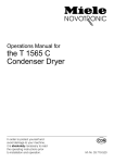 Miele T 1565 C Operating instructions
