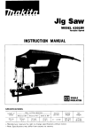 Makita 4301BV Instruction manual