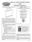 Empire Comfort Systems DVP36FP3 series Owner`s manual