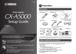 Yamaha MX-A5000 Setup guide