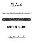 Art SLA-4 User`s guide