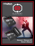 DigiTech Element XP Owner`s manual