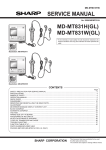 Sharp MD-MT831H Service manual