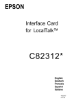 C823121 (LocalTalk) - User Manual