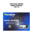 Crest Electronics CDVS-5400 SERIES User`s manual