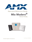 AMX Mio Modero Device Family Technical information