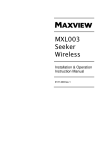 Maxview MXL002/TWIN Instruction manual