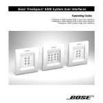 Bose FREESPACE 4400 Install guide