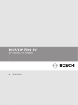 Bosch DIP-7082-8HD Installation manual