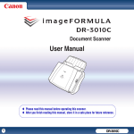 Canon IMAGE FORMULA DR-3010C User manual