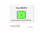 Cisco MC3810 Specifications