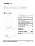 Crosley CHEST CCF73 Operating instructions