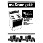 Whirlpool RF3100XV Specifications