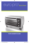 Euro-Pro Convection Toaster Oven Specifications