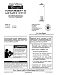 Sears KENMORE POWER MISER 153.336801 Owner`s manual