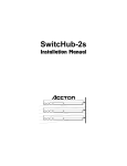Accton Technology SwitcHub-2s Installation manual