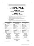 Alpine MRX-F30 Owner`s manual