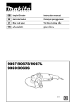 Makita 9069S Instruction manual