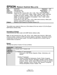 PowerLite 755c - Product Support Bulletin(s)