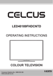 celcus LED40189FHDCNTD Operating instructions