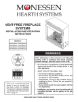 Monessen Hearth DFS42PVC Operating instructions