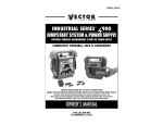 Vector Industrial Series VEC023 Owner`s manual