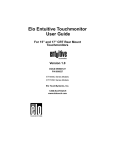 Elo TouchSystems CRT Touchmonitors User guide