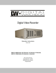 Digital Watchdog DW-Pro 7000 Series User guide