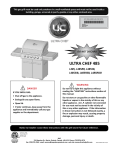 Ultra chef UC475SB Instruction manual