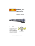 Rail King R-17 Subway Set Operator`s manual