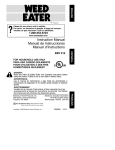 Weed Eater 530088049 Instruction manual